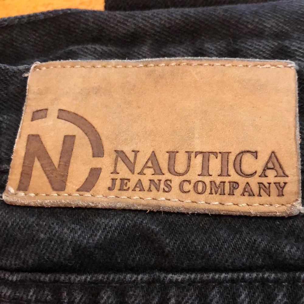 Vintage Men’s 34x33 Black 100% Cotton Jeans by the Nautica Jeans Company